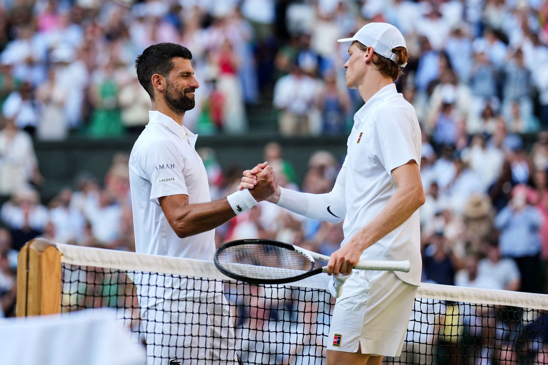 Jannik Sinner and Novak Djokovic at Wimbledon 2025 - Image Source: Getty